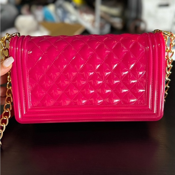 Women’s Fashion Quilted Jelly Crossbody Bag - Picture 8 of 10
